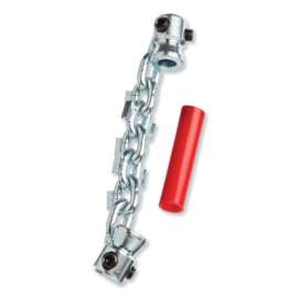 FlexShaft Carbide Tip Chain Knocker, 1/4 in Cable, Single Chain