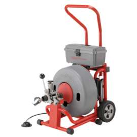 Model K-6200 Drain Cleaners, 285 rpm, 3"-6" Pipe, 29 1/2" L, w/Inner Core Cable