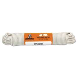 Cotton Core Sash Cord, 800 lb Cap., 100 ft, Cotton, White