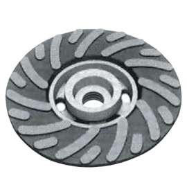 Smooth Bore Backing Pad, 11,000 rpm, 4 1/2 in x 5/8 in, Medium