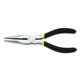 Long Nose Pliers, Steel, 203 mm Long, 1 11/16 in Jaw