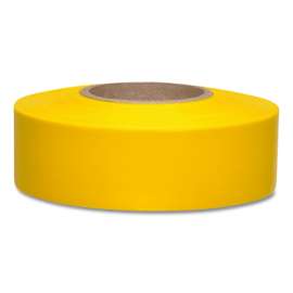 Taffeta Flagging Tape, 1-3/16 in x 150 ft, Yellow