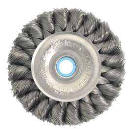 Wide Face Standard Twist Knot Wire Wheel, 3 in Dia. x 3/4 W, 22,000 rpm
