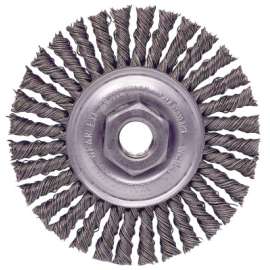 Roughneck® Stringer Bead Twist Knot Wire Wheels, 4 in D, M14 x 2 Nut