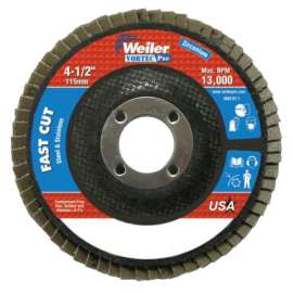 Vortec Pro® Abrasive Flap Disc, 4-1/2 in x 7/8 in, Flat, Phenolic Backing