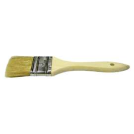 Chip & Oil Brushes, 1/2 in wide, 1 1/2 in trim, White China, Wood handle