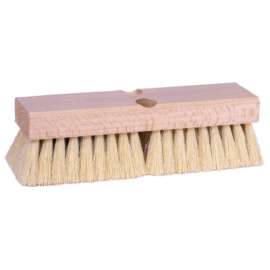 Deck Scrub Brush, 10 in Hardwood Block, 2 in Trim, Palmyra Fill