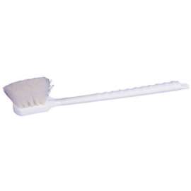 Plastic Block Utility Scrub Brush, 2 in Trim L, Nylon Fill, 8 in