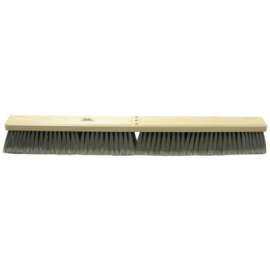 Medium Sweeping Contractor Broom, 30 in, 3 in Trim L, Flagged Polystyrene Border