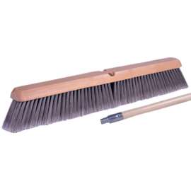 Flagged Silver Polystyrene Fine Sweep Brush, 24 in Hardwood, 3 in Trim, 12 Kit
