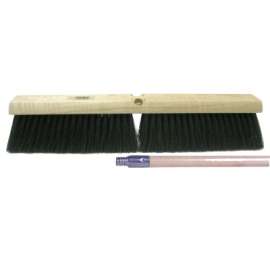Tampico Medium Sweep Brush, 24 in Hardwood Block, 3 in Trim