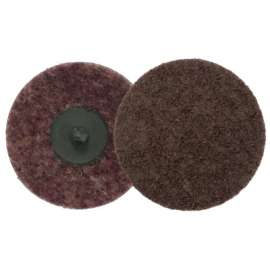 Surface Conditioning Disc, 3 in dia, Medium Grit, Aluminum Oxide, Maroon
