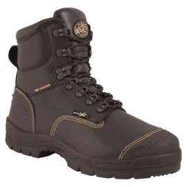 Metatarsal Guard Mining Work Boots, Size 7, 4.9 in H, Black