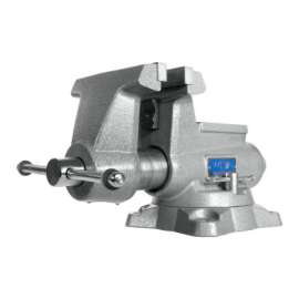 Mechanics Pro Vise, 6-1/2 in Jaw, 4-3/8 in Throat, Swivel Base