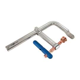 4800S Series Heavy-Duty Spark-Duty Copper-Plated F-Clamp, 18 in Opening, 7 in Throat Depth, 4,880 lb Load Cap