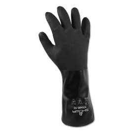Black Knight® PVC Gloves, Gauntlet, Large