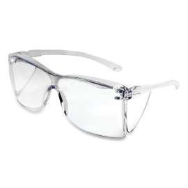 Guest-Gard Series Protective Eyewear Safety Glasses, Clear Lens, Polycarbonate, Clear Frame