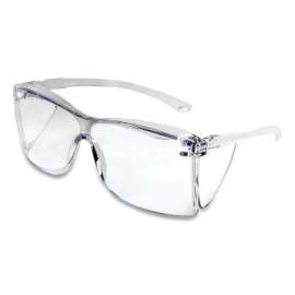 Guest-Gard Series Protective Eyewear Safety Glasses, Clear Lens, Polycarbonate, Clear Frame