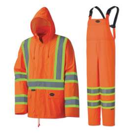 5598U/5599U 2-Piece Hi-Vis Lightweight Waterproof Suit, .35 mm, Yellow/Green, 3XL