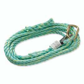 Verticle Lifeline, 25 ft, Steel Carabiner, 310 lb
