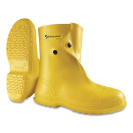 Overshoes, 2X-Large, 10 in, PVC, Yellow