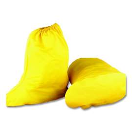 PVC Boot/Shoe Covers, Large, PCV, Yellow