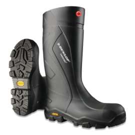 Purofort® Expander with Vibram® Boots, Steel Toe, Men's 12, 16 in Boot, Polyurethane, Gray