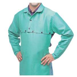 FR Cotton Sateen Cape Sleeves, Snaps, 2X-Large, Visual Green