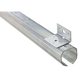National Hardware N193-953 Round Rail, Steel, Galvanized, 2-13/32 in W, 2-3/8 in H, 120 in L