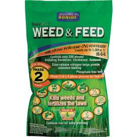 DuraTurf 60420 Weed and Feed Lawn Fertilizer, 16 lb, Solid, 16-0-8 N-P-K Ratio