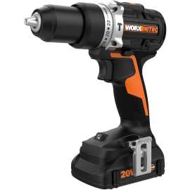 WORX Nitro WX352L Cordless Hammer Drill, Battery Included, 20 V, 2 Ah, 1/2 in Chuck, Ratcheting Chuck