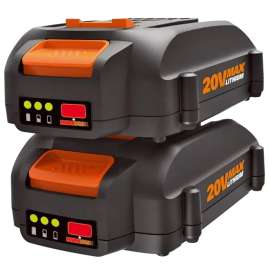 WORX WA3575.2 Battery Pack, 20 V Battery, 2 Ah, 5 hr Charging