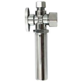 Plumb Pak K2622WHALF Angle Valve with Hammer Arrestor, 5/8 x 3/8 in Connection, FIP, 125 psi Pressure, Brass Body
