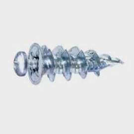 COBRA ANCHORS WallDriller 048K Anchor, 1, 1-1/2 in L, Zinc, 63 lb