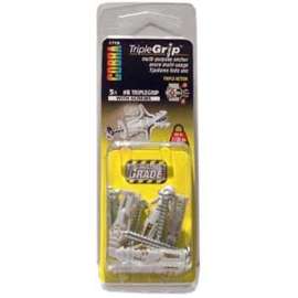COBRA ANCHORS TripleGrip 171K Anchor, #8 Dia, 50 lb, Polyethylene