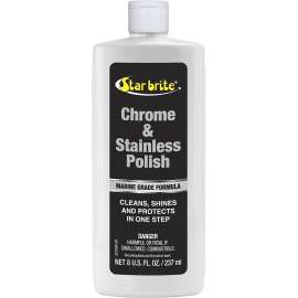 Star brite 827 Series 082708 Chrome and Stainless Polish, Liquid, 8 oz, Bottle