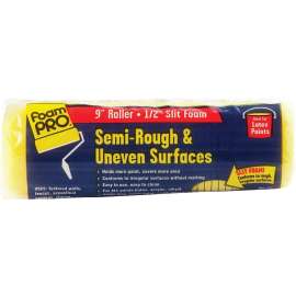 FOAMPRO 22 Paint Roller Cover, 1/2 in Thick Nap, 9 in L, Foam Cover