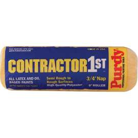 Purdy Contractor 1st 144688094 Paint Roller Cover, 3/4 in Thick Nap, 9 in L, Polyester Cover