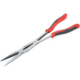 Crescent PSX200C Nose Plier, 13.46 in OAL, 4 in Jaw Opening, Black/Red Handle, Comfort-Grip Handle, 2-3/4 in L Jaw