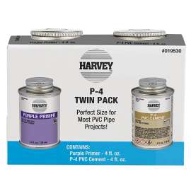 Harvey 019530 Cement Primer, Purple, 4 oz Box