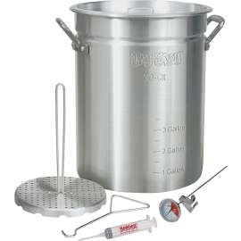 Bayou Classic 3025 Turkey Fryer, LPG, 3.5 gal Oil per Fryers, Silver