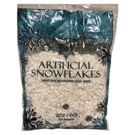 Hometown Holidays 81495 Christmas Specialty Decoration, Glittered Snowflake, PVC, White