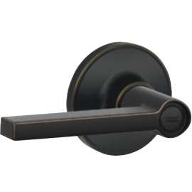 Dexter J Series J40V SOL 716 Privacy Lockset, Turnbutton Lock, Lever Handle, Metal, Aged Bronze, 2-3/8, 2-3/4 in Backset