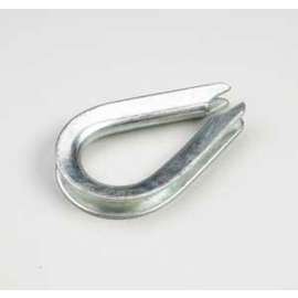 Onward 3235XBC Rope Thimble, 3/8 in Dia Cable, Steel, Zinc