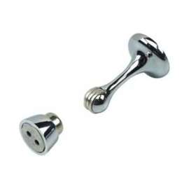 Onward 67NBR Magnetic Door Stop, 1-3/4 in Dia Base, 3 in Projection, Metal, Brushed Nickel