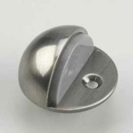 Onward 218XV Low-Profile Dome Door Stop, 1-25/32 in Dia Base, Metal, Brushed Chrome
