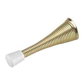 Richelieu 217BVB Door Stop, 1 in Dia Base, Metal, Brass