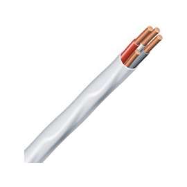 Romex 47179776 Building Wire, 14 AWG Wire, 3 -Conductor, 75 m L, Copper Conductor, PVC Insulation, Nylon Sheath