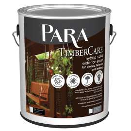 PARA Timbercare 2100 PR0042102-16 Exterior Hybrid Wood Stain, Flat, Satin, Deep Base, Liquid