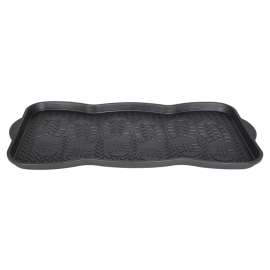 Diamondback 76055 Boot/Shoe Tray, 29-1/2 in L, 15 in W, Plastic Surface, Black